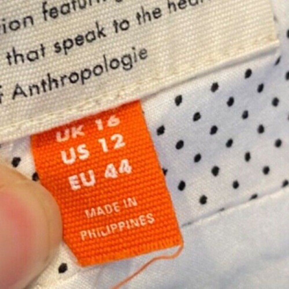 52 Conversations Anthropologie Button Front Umbrella Novelty Print Pencil Skirt - Picture 7 of 10